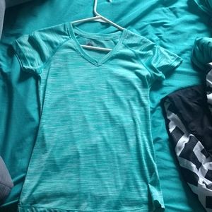 Blue fitness shirt